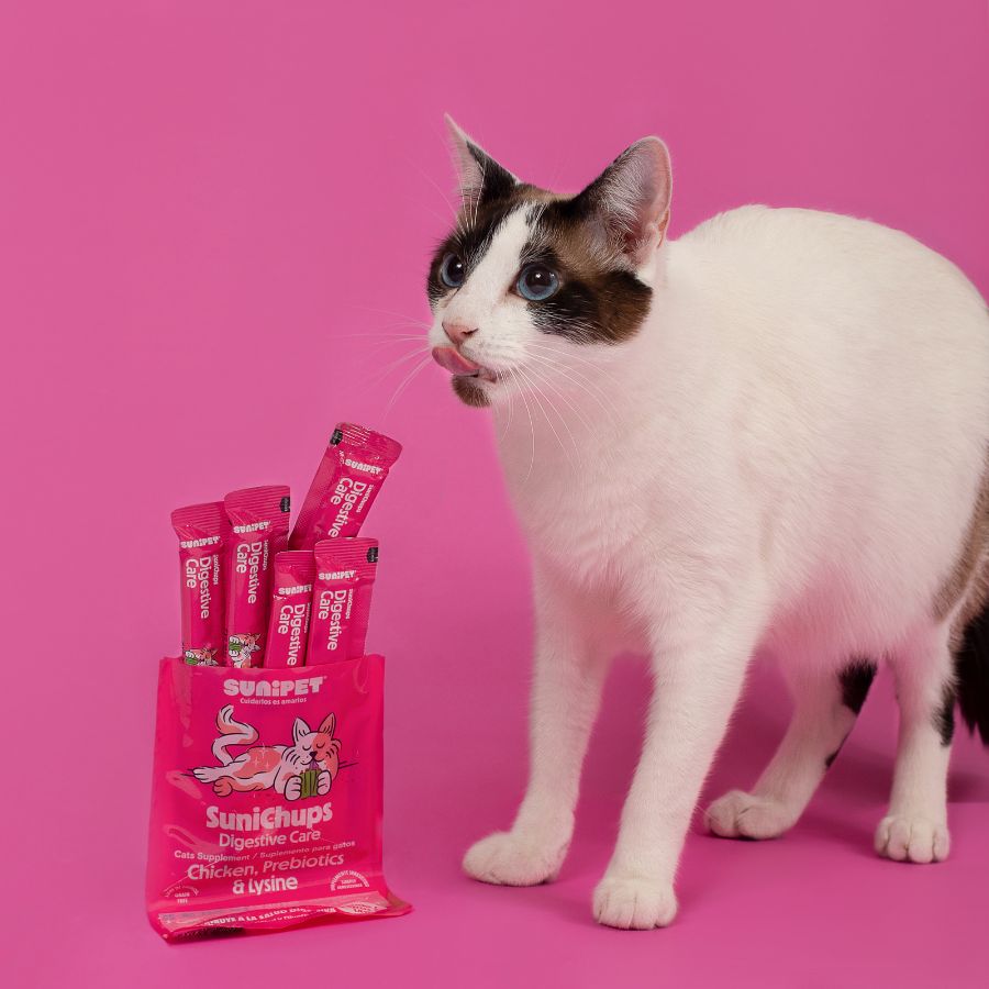 SuniChups Digestive Care- Snack funcional para gatos, , large image number null